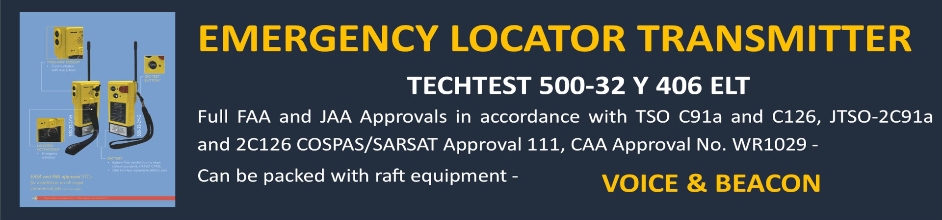 500-32Y 406 ELT Voice and Beacon Modes 